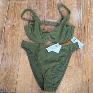 Abercrombie & Fitch Olive Green Bikini